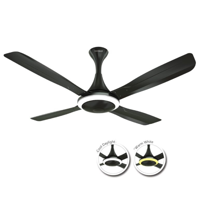 Havells Premium Urbane UNDER LIGHT 1320 mm sweep Black Nickel Ceiling Fans